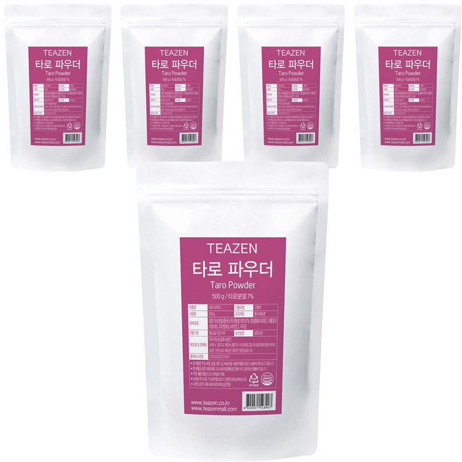 티젠 타로 파우더, 500g, 1개입, 5개, 500g