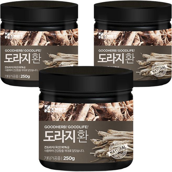 조은약초 프리미엄 도라지환, 3개, 250g