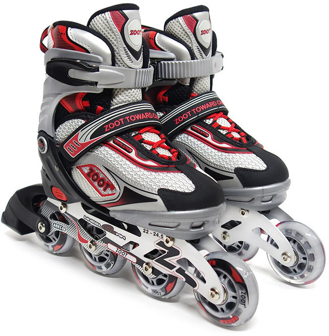 주트 Z5 인라인스케이트, 레드, 1세트