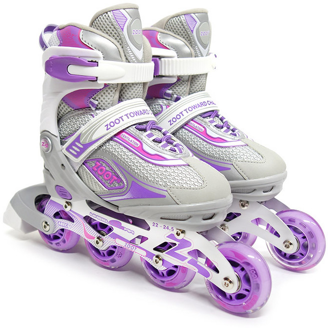 주트 Z5 인라인스케이트, 퍼플, 1세트