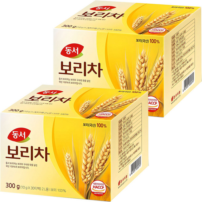동서 보리차 티백, 10g, 30개입, 2개