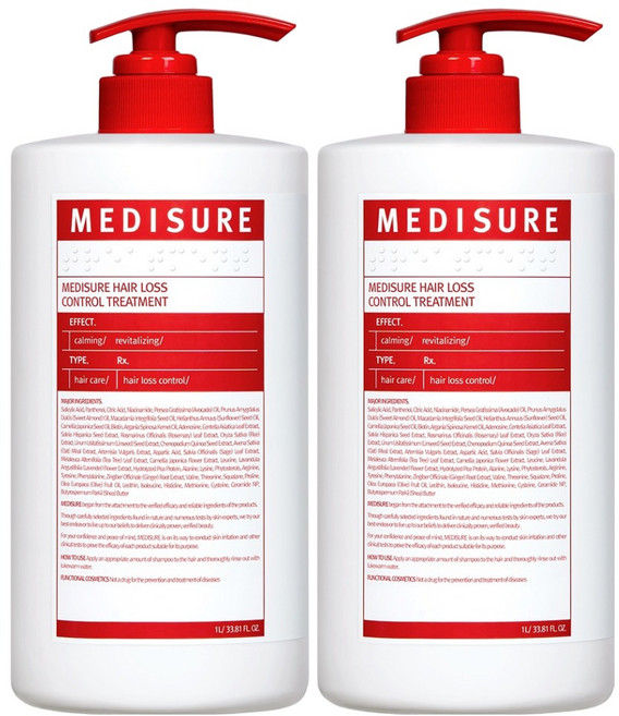 메디슈어 탈모증상완화 트리트먼트, 2개, 1L