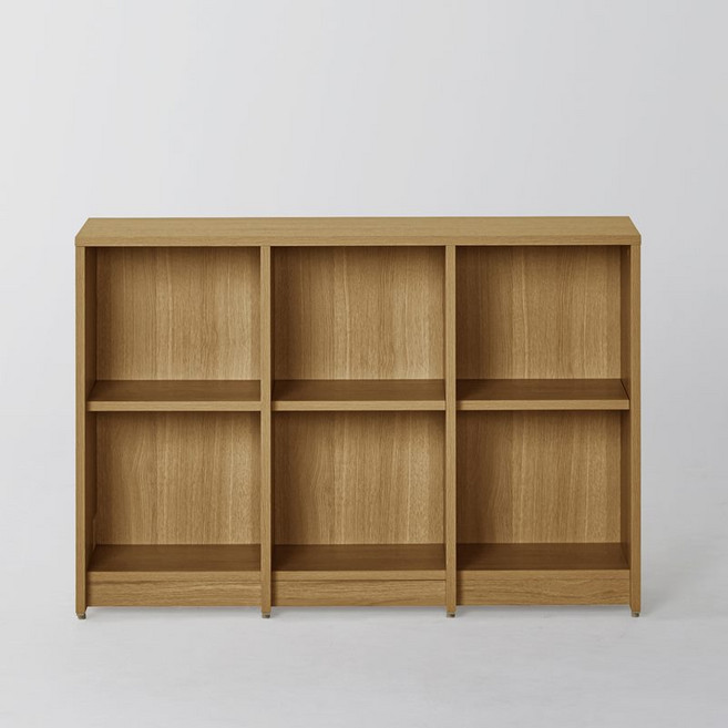 까사미아 하벨 책장 2단 110cm 방문설치, 내추럴