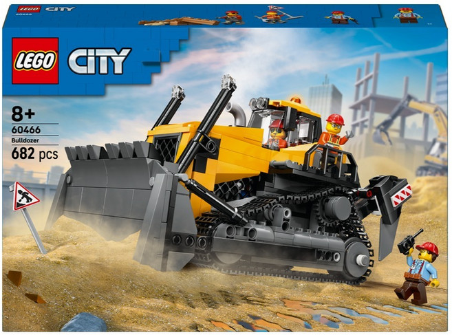 레고 시티 60466 노란색 불도저, 1개, 혼합색상