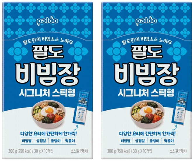 팔도 비빔장 시그니처 스틱형 10p, 300g, 2개