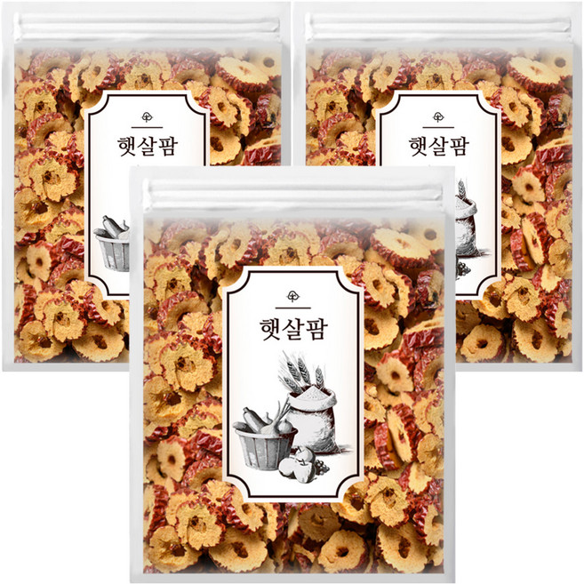 햇살팜 대추슬라이스칩, 300g, 3개