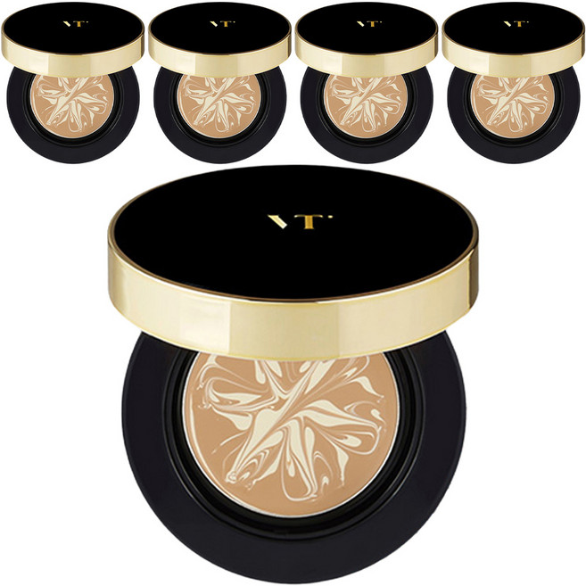 브이티코스메틱 프로그로스 콜라겐팩트 SPF 50+ PA++++, 21호베이지, 5개