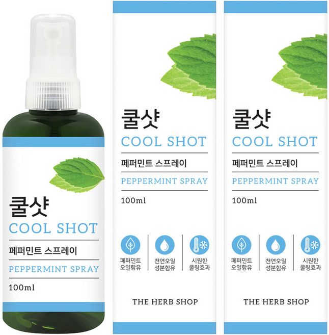 THE HERB SHOP 酷涼薄荷噴霧, 100ml, 2個