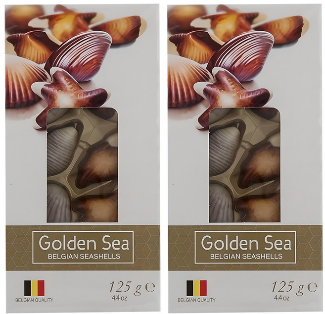 골든씨 씨쉘 초콜릿, 125g, 2개