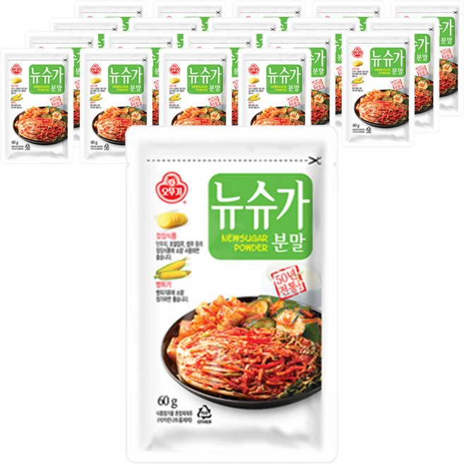 오뚜기 뉴슈가분말, 60g, 20개