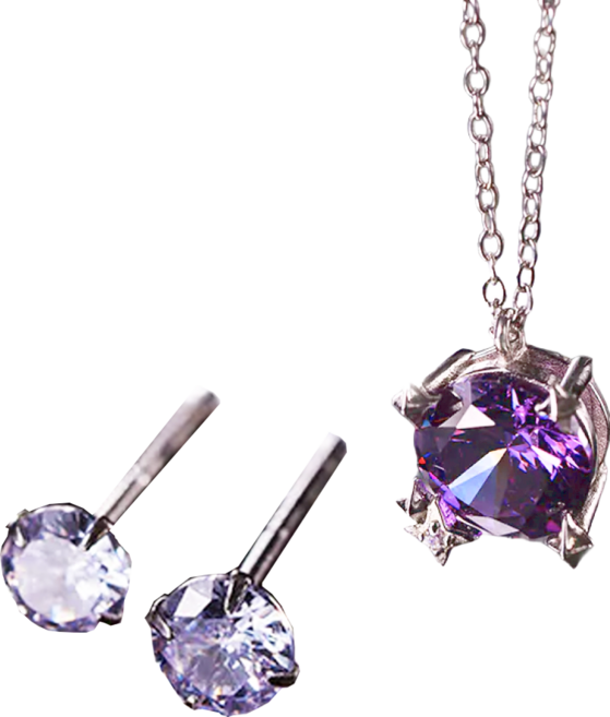 MARIGOLD 美爾朵 12 星座星辰誕生石 925純銀 項鍊 耳環 + 項鍊禮盒