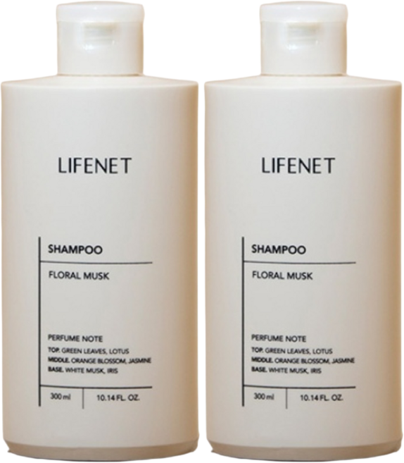라이프넷 샴푸 플로럴 머스크향, 300ml, 2개