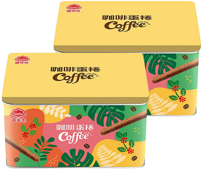 喜年來 咖啡蛋捲禮盒, 320g, 2盒