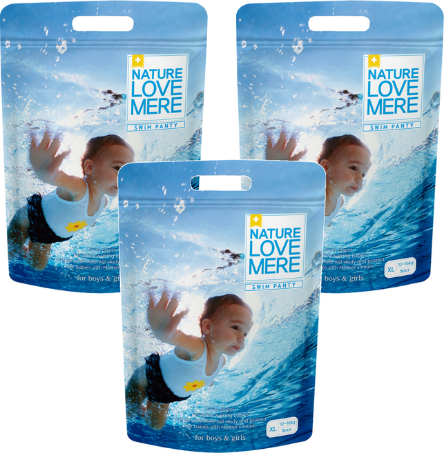 NATURE LOVE MERE 游泳用拉拉褲/尿布, XL, 9片