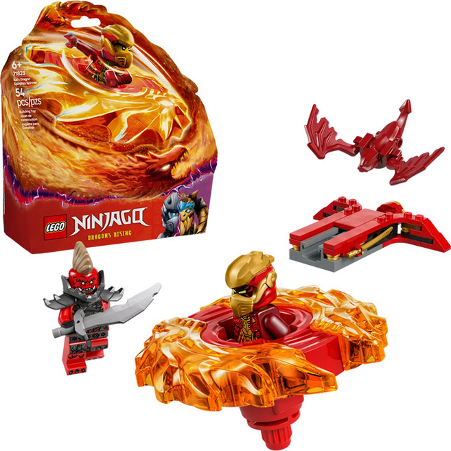 LEGO 71823 Ninjago 赤地的猛龍旋風忍術陀螺 6歲以上, 1組, 多色