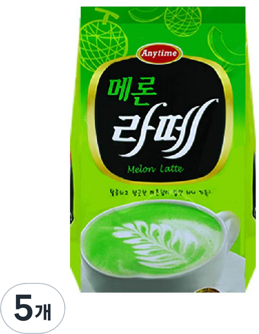 애니타임 라떼파우더 메론라떼, 1개입, 5개, 1kg