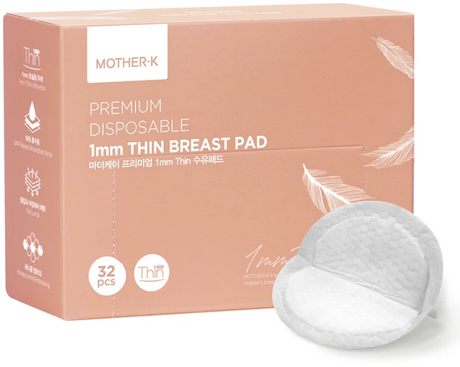 마더케이 1mm 씬 일반형 수유패드, 32개입, 1개 - 쿠팡