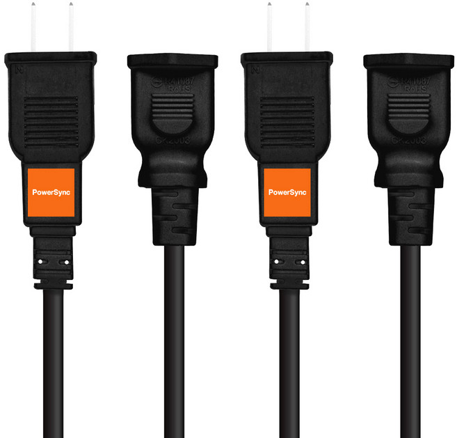 PowerSync 群加 過載斷電中繼線 2P TZ1V0045, 黑色, 2條, 4.5m