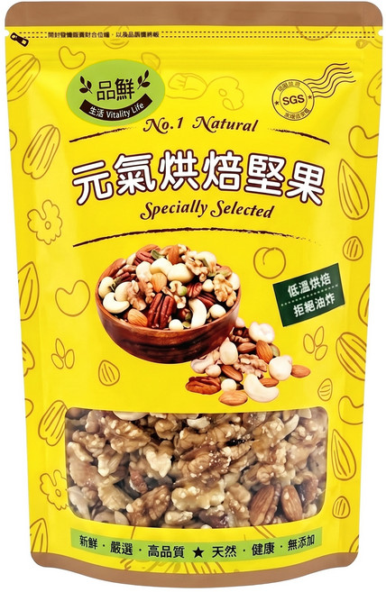 品鮮生活 綜合堅果 澎派七珍寶食饌 活力補充包, 1包, 500g