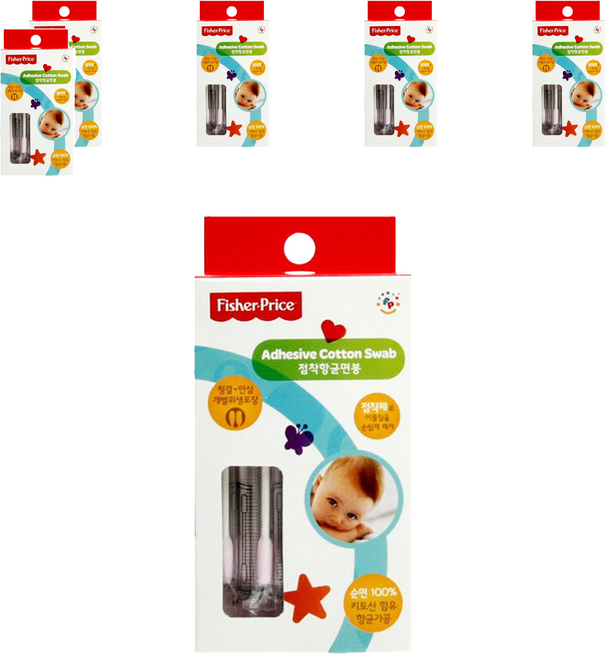 피셔프라이스 베이비점착면봉 개별포장, 50개입, 6개