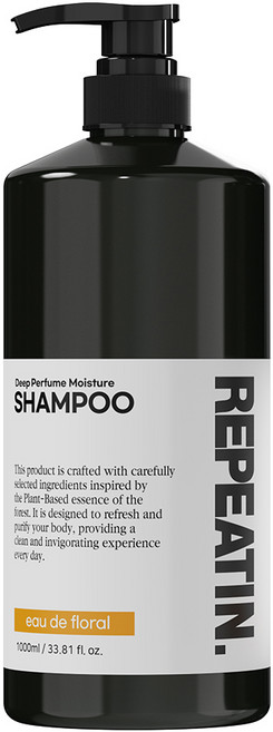 리피트인 딥퍼퓸 모이스처 약산성 프로틴 샴푸 오드플로랄, 1L, 1개