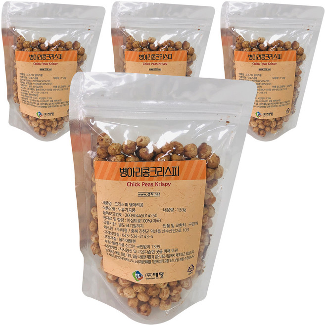 태평선식 병아리콩크리스피, 150g, 4개