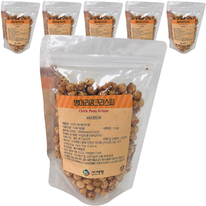태평선식 병아리콩크리스피, 150g, 6개