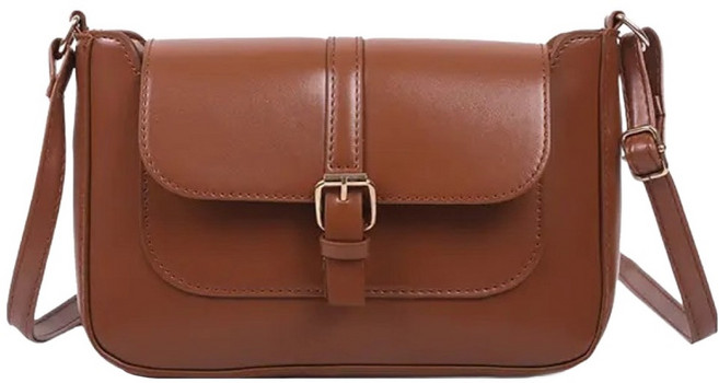 SORIDAL 女用 盧比諾 現代基本款 托特斜背包, 棕色