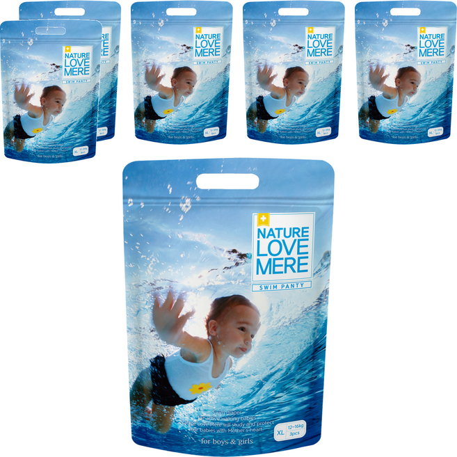 NATURE LOVE MERE 游泳用拉拉褲/尿布, 18片, XL