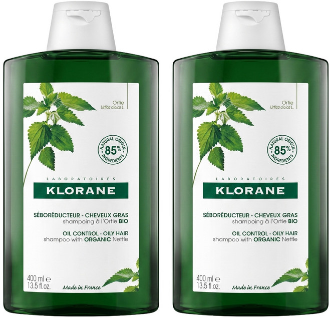 KLORANE 蔻蘿蘭 蕁麻控油系列洗髮精, 400ml, 2瓶