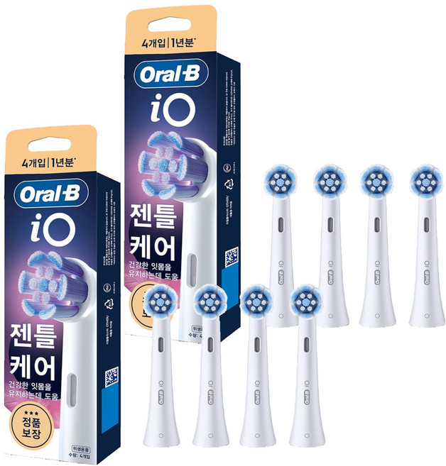 Oral-B 歐樂B iO Gentle Care Whitening 電動牙刷替換刷頭, 單一商品, 8個
