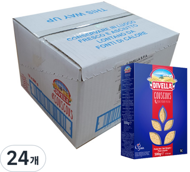 디벨라 쿠스쿠스 파스타, 500g, 24개