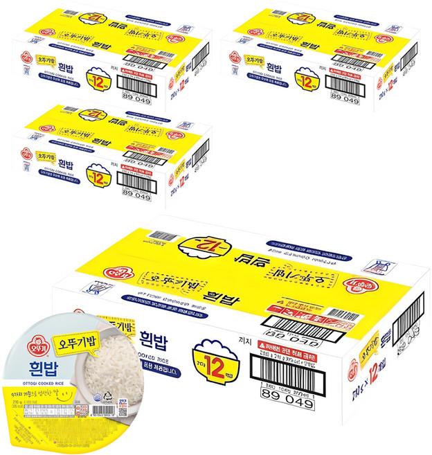 오뚜기 흰밥, 210g, 48개