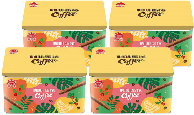 喜年來 咖啡蛋捲禮盒, 320g, 4盒
