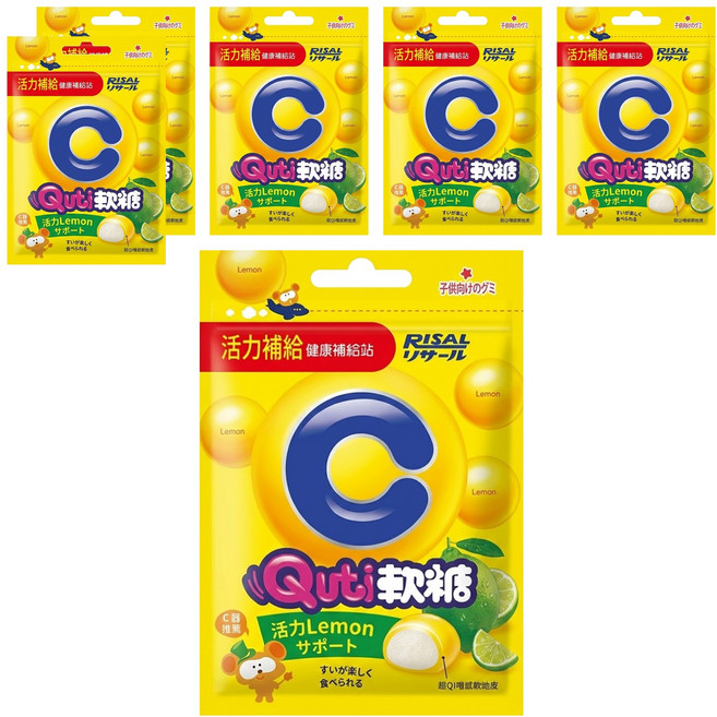 RISAL 小兒利撒爾 Quti 軟糖 活力LemonC, 10顆, 25g, 6包