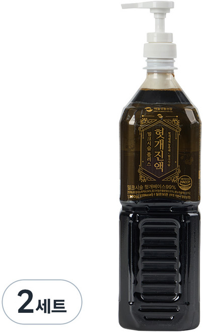 해밀생활건강 밀크시슬 플러스 헛개진액 1.2kg + 식품전용 펌핑기 세트, 2세트
