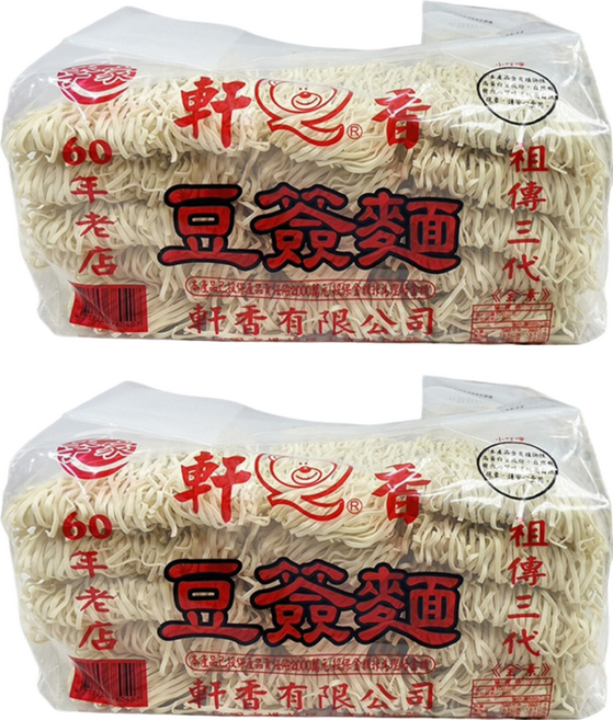 軒香李家 豆簽麵, 900g, 2包