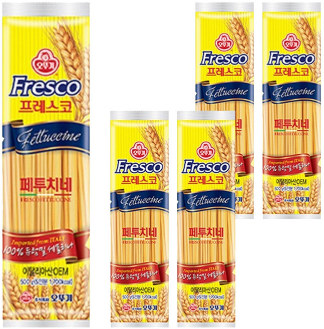 오뚜기 프레스코 페투치네, 5개, 500g