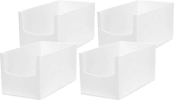 mb.ko 多功能收納盒, 4個, 白色