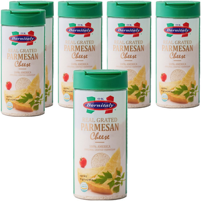 리얼 그레이티드 파마산치즈, 85g, 6개