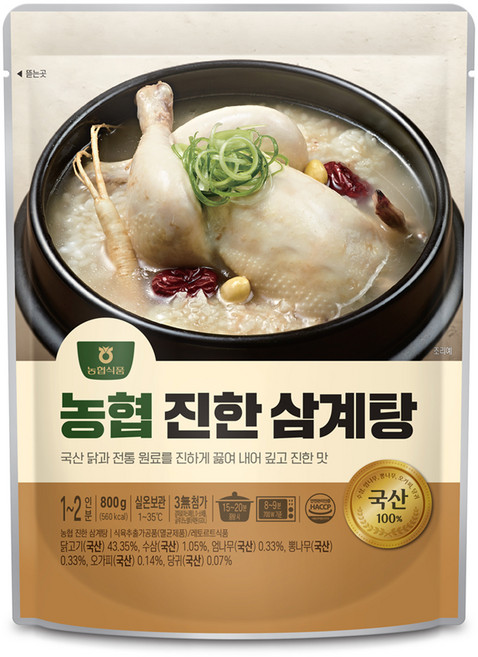 농협 진한 삼계탕, 1개, 800g