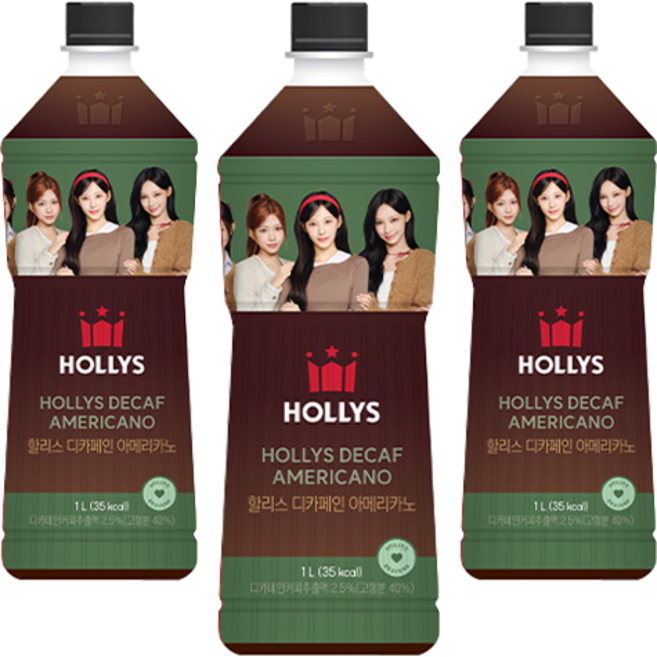 할리스 디카페인 아메리카노, 1L, 3개