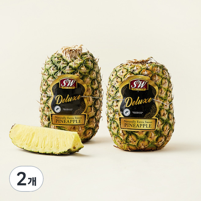 크라운레스 디럭스 파인애플 점보 2통, 3.5kg, 2개