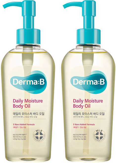 더마비 데일리 모이스처 바디오일 프레쉬 피치향, 200ml, 2개