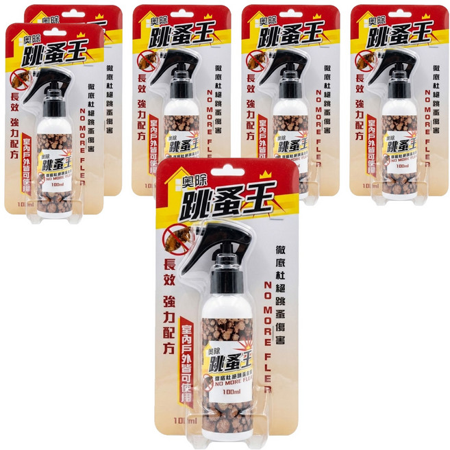奧除 跳蚤王/蚤伏寧 驅蟲劑, 100ml, 6瓶