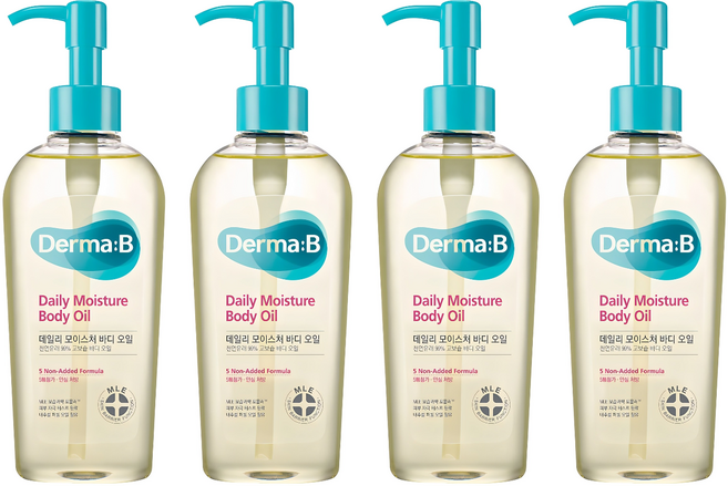 더마비 데일리 모이스처 바디오일 프레쉬 피치향, 200ml, 4개