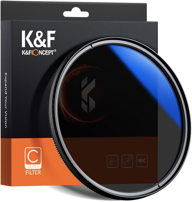 K&F CONCEPT CPL 薄型濾鏡 AGC Glass 82mm, NANO-C HMC, 1個