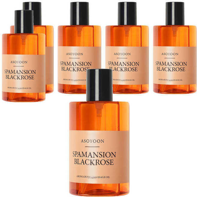 ASOYOON Spamansion系列 身體按摩油 Black Rose, 400ml, 6瓶