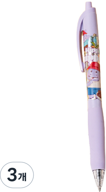 델리 버터베어 랜덤박스 젤펜 0.5mm, 랜덤발송, 3개