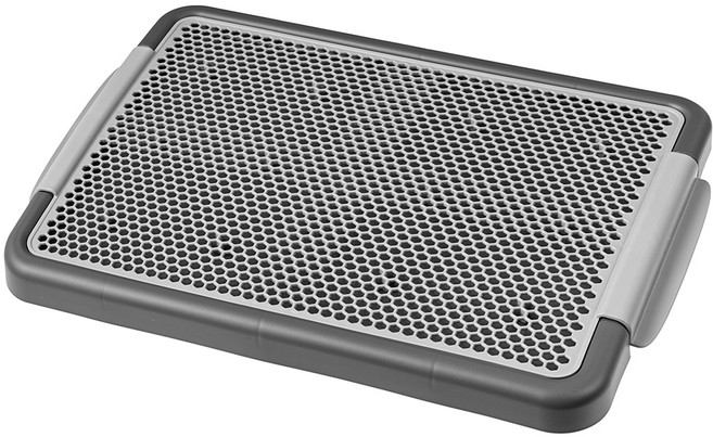 탐사 강아지 그물망 배변판, 그레이, 1개